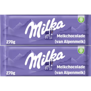 Milka Mmmax Chocoladereep Alpenmelk 2 x 270G