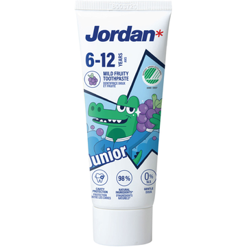Jordan Tandpasta Milde Fruitsmaak 6-12 Jaar 50 ml