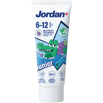 Jordan Tandpasta Milde Fruitsmaak 6-12 Jaar 50 ml