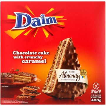 Almondy Daim - Chocolade Cake Crunchy Karamel - 400 g