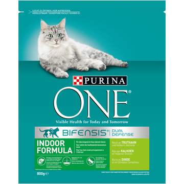 PURINA® ONE Indoor Rijk aan Kalkoen kattenvoer 800 gr