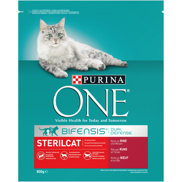 PURINA® ONE Sterilcat Rijk aan Rund kattenvoer 800 gr