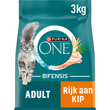 PURINA® ONE Adult Rijk aan Kip kattenvoer 3 kg