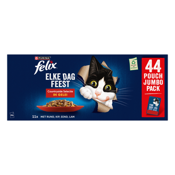 FELIX® Elke Dag Feest Countryside Selectie Kattenvoer 44x85g