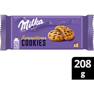 Milka Sensations Chocolade Koekjes Chocovulling 8 stuks 208 g