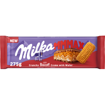Milka MMMAX Biscoff Chocoladereep 275 g