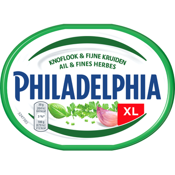 Philadelphia Zacht-frisse Zuivelspread Knoflook & Fijne Kruiden, kuipje 300 g