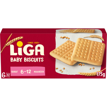 Liga Baby Biscuits vanaf 6-12 maanden 6x2 biscuits 175 g