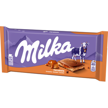 Milka Karamel Chocoladereep enkel 100 g
