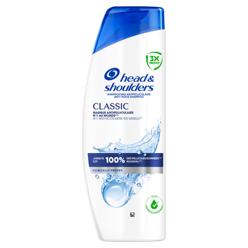 Head & Shoulders Classic Shampoo 625ml. Tegen roos, talg, jeuk