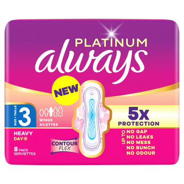 Always Platinum Dag Maandverband Voor Zware Menstruatie (Maat 3)