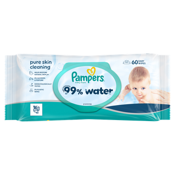 Pampers 99% Water 60 Babydoekjes