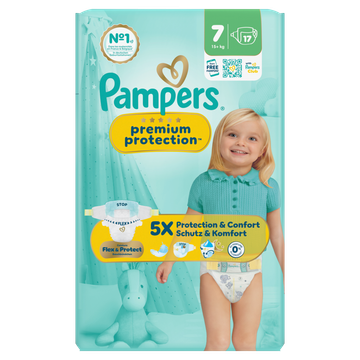 Pampers Premium Protection Maat 7, 17 Luiers