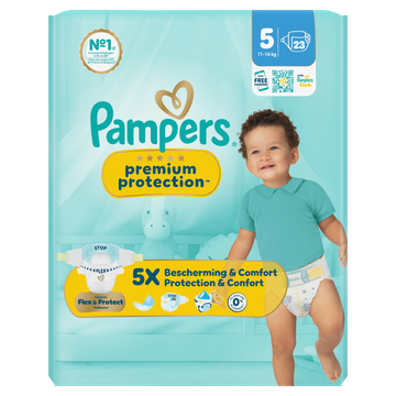Pampers Premium Protection Maat 5, 23 Luiers