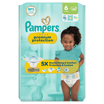 Pampers Premium Protection Maat 6, 20 Luiers