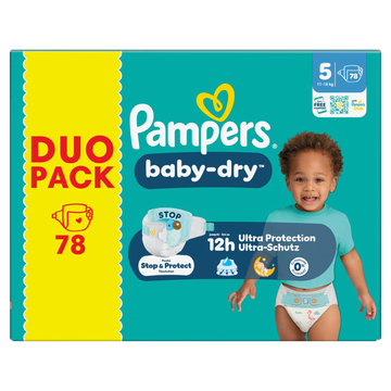Pampers Baby-Dry Maat 5, 78 Luiers