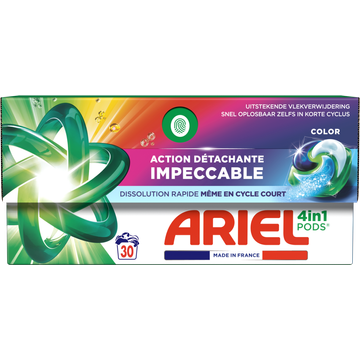 1+1 gratis: Ariel All-in-1 Pods Wasmiddel Kleur, 30 Wasbeurten