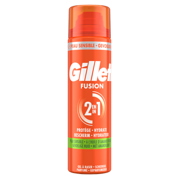 Gillette Fusion Scheergel Sensitive, 200ml