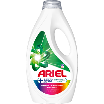 Ariel Wasmiddel +Touch of Lenor Unstoppables Color 25 Wasbeurten - 1.125 Liters