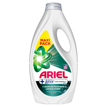 Ariel Wasmiddel +Touch of Lenor Unstoppables, 35 Wassen
