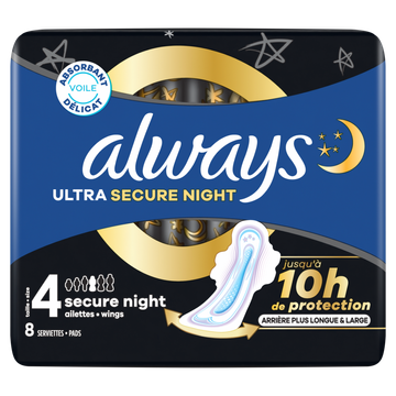 Always Ultra Maandverbanden Secure Night (maat 4)