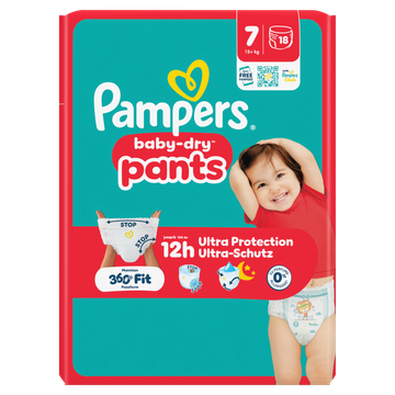 Pampers Baby-Dry Pants Maat 7, 18 Luierbroekjes