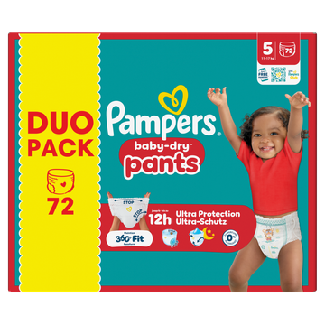 Pampers Baby-Dry Pants Maat 5, 72 Luierbroekjes