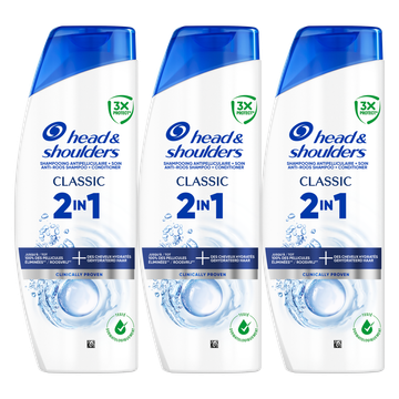 Head & Shoulders Classic 2in1 Shampoo en Conditioner 3x250ml