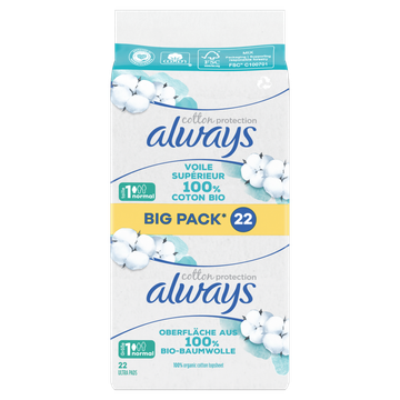 Always Cotton Protection Normal Maandverband x22