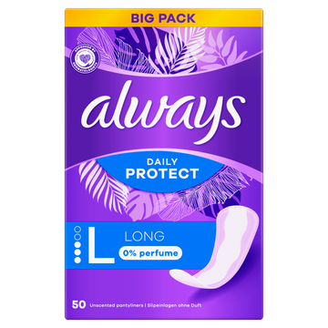 Always Daily Protect Long 0% parfum Inlegkruisjes