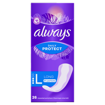 Always Daily Protect Long 0% Parfum Inlegkruisjes