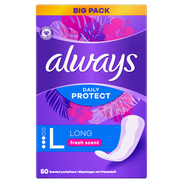 Always Daily Protect Long Met Een Frisse Geur Inlegkruisjes