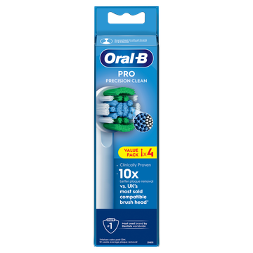Oral-B Pro Precision Clean Opzetborstels, 4 Stuks