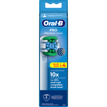 Oral-B Pro Precision Clean Opzetborstels, 4 Stuks