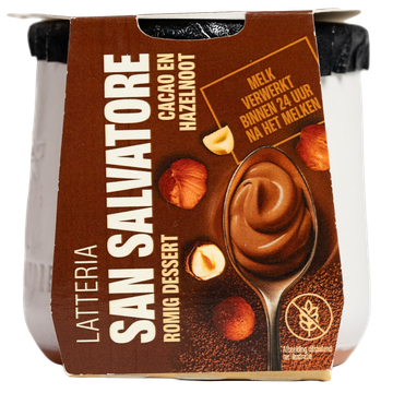 Latteria San Salvatore dessert cacao en hazelnoot 120 g