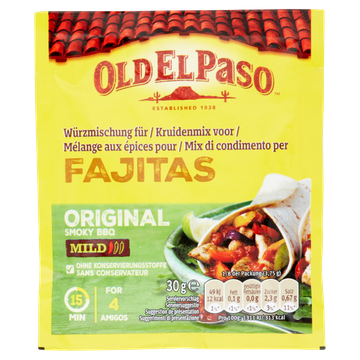 Old El Paso Kruidenmix Fajitas Original Mild 30 g