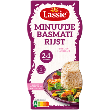 Lassie Minuutje Basmatirijst 2x125g