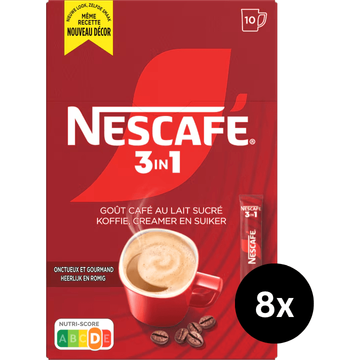 Nescafé 3in1 Oploskoffie - 10 Stuks