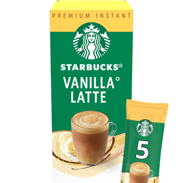 Starbucks Vanillesmaak Latte 5 x 21,5 g