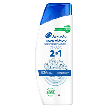 Head & Shoulders Classic 2-in-1 Anti-Roos Shampoo 300ml. Fris en schoon haar
