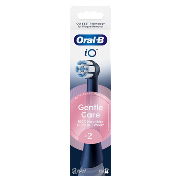 Oral-B iO Gentle Care Zwart, Originele vervangende ronde opzetborstels, 2