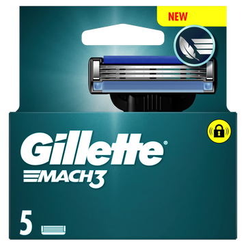 Gillette Mach3 Base 5 Navulmesjes Voor Mannen