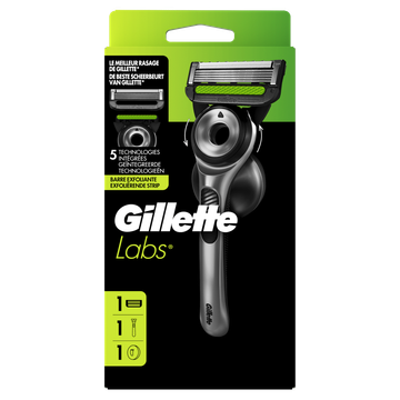 GilletteLabs Met Exfoliërende Strip Scheermes voor Mannen