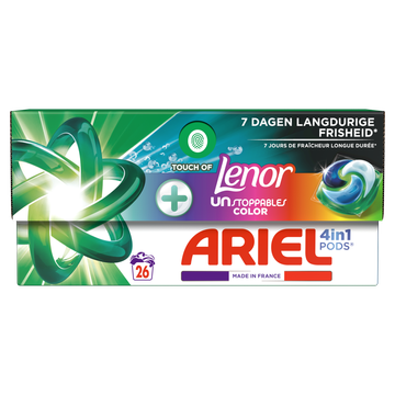 Ariel 4in1 PODS Unstoppables Color, Wasmiddelcapsules 26