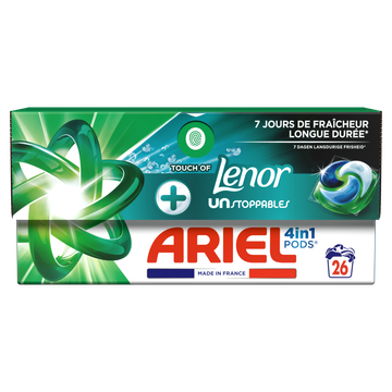 Ariel 4in1 PODS Unstoppables Wasmiddel Capsules 26 Wasbeurten