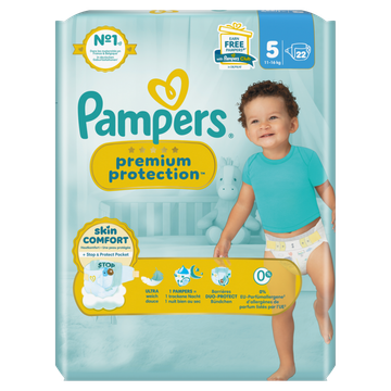 Pampers Premium Protection Maat 5, 22 Luiers