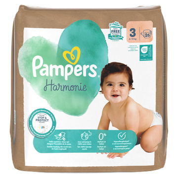 Pampers Harmonie Luiers Maat 3, 26 Luiers