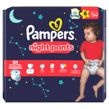 Pampers Night Pants Maat 6, 30 luierbroekjes