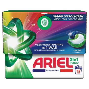 Ariel 3in1 PODS Color, Wasmiddel Capsules 15
