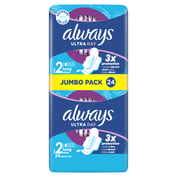 Always Ultra Dag Maandverbanden Long (Maat 2)